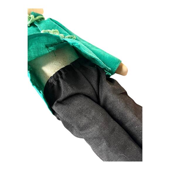 VTG Asian Japanese DOLLS 8" Embroidered Cloth Boy Girl Silk Kimono Top Pants - Picture 10 of 11